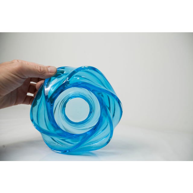 Handmade Swirl Murano Glass Candleholder by Vistosi, 2014 For Sale - Image 9 of 18
