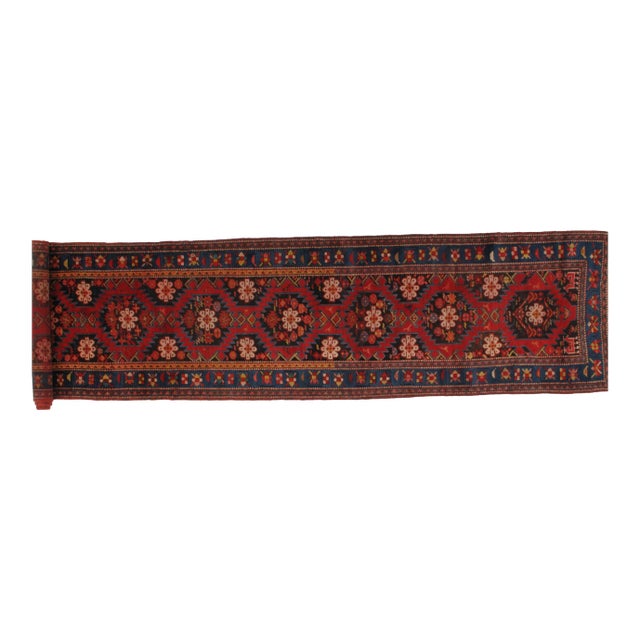 Antique Karabagh Runner,3′3″ × 14′8″ For Sale