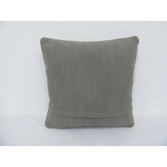 Boho Chic Decorative Kilim Pillow Cover For Sale - Image 3 of 4