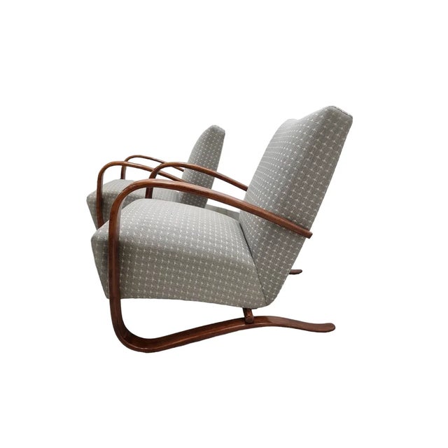 Set of Art Deco H 269 Armchairs by Jindřich Halabala, 1930s, in Restored conditions. Designed 1920 to 1949 This piece is...