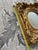 Vintage Oval Beveled Mirror in Beautiful Bold Ornate Gilt Frame 17.5"x16"x3" For Sale - Image 14 of 14
