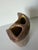 1980s Vintage Abstract Studio Art Pottery Sculptural Double-Neck Vase, Unsigned For Sale - Image 4 of 12