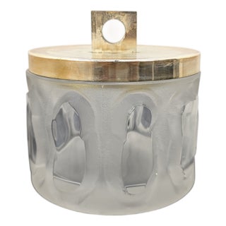 Vintage Crystal Ice Bucket, 1980s For Sale