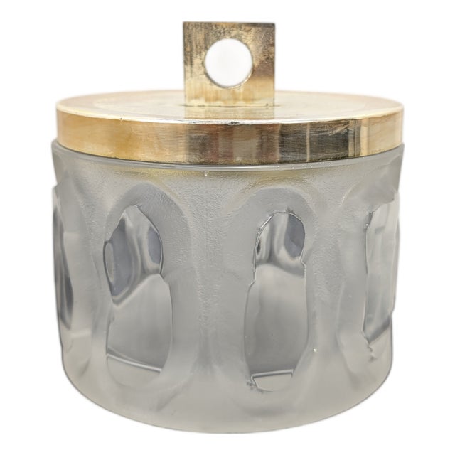 Vintage Crystal Ice Bucket, 1980s For Sale