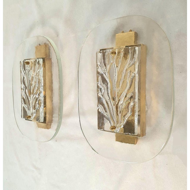 Mid-Century Modern Murano Glass Sconces - A Pair For Sale - Image 4 of 9