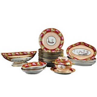 Coalport Pottery Part Dessert Service For Sale