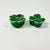 Ceramic 1960s Vintage Boho Chic Hollywood Regency Shamrock Salt & Pepper Shakers - A Pair. For Sale - Image 7 of 10