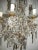 French Maison Bagues Style Beaded Crystal Prisms and Flowers Chandelier For Sale - Image 4 of 10