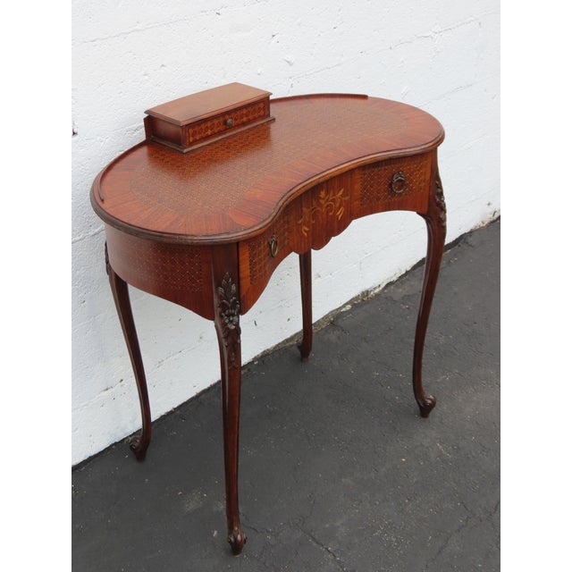 This high quality Desk is made of wood, solid wood, and veneer. This Desk is an excellent example of French furniture from...
