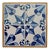 18th-Century Hanging Framed Delft Star Tile Plaque For Sale