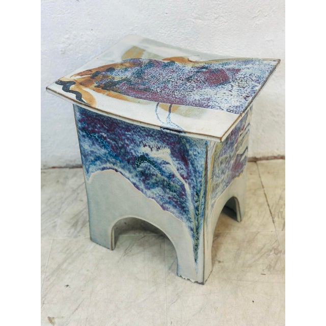 Eric O’Leary Ceramic Side Table For Sale - Image 4 of 7