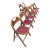 Set of 6 Vintage Acme Chair Company Walnut Folding Chairs + 2 Parts Chairs For Sale