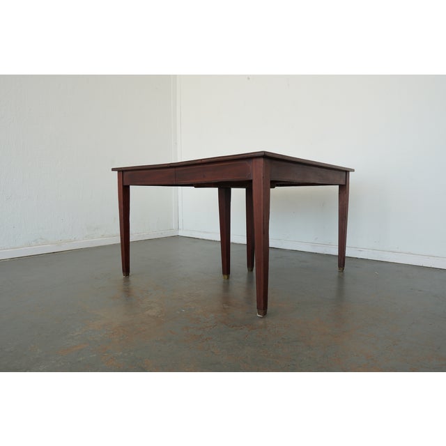 Vintage Federal Style Dining Table For Sale - Image 4 of 14