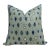 Oona Linen Pillow Cover in Ocean, 22x22 Pillow For Sale
