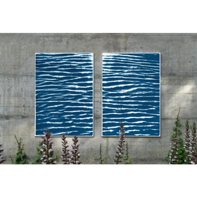 "Low Tide in Northern Waters" Original Cyanotype on Watercolor Paper by Kind of Cyan For Sale In Miami - Image 6 of 10