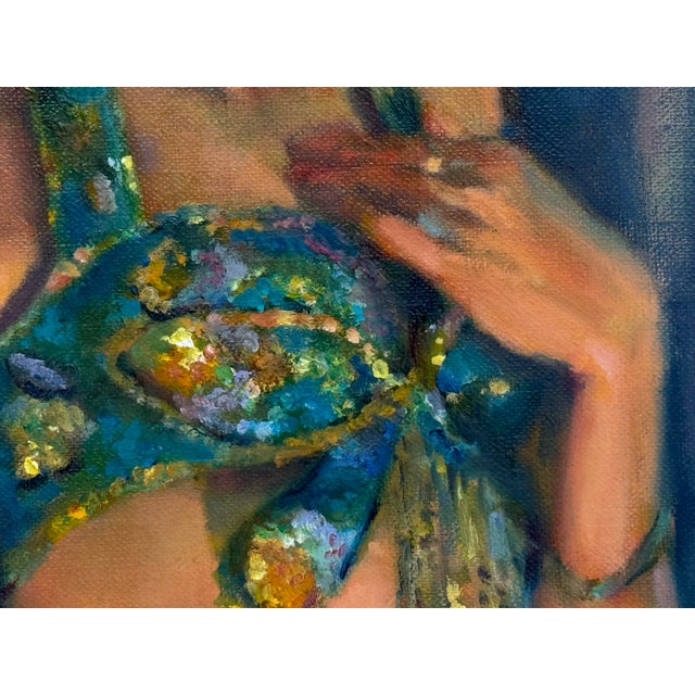 Paint Jill Banks "The Costume" Original Oil Painting, Framed For Sale - Image 7 of 12