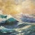 Large Seascape Vintage Painting, Framed For Sale In Los Angeles - Image 6 of 12