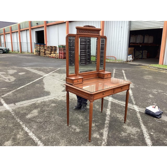 1930’s French Art Deco Vanity/Dressing Table For Sale - Image 9 of 11