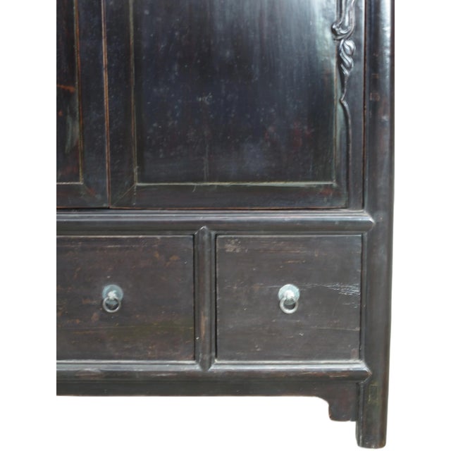 Brown Antique Chinese Trunk Cabinet For Sale - Image 8 of 13