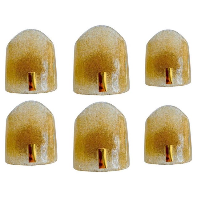 Italian Murano Due Wall Lights, 1990, Set of 6 For Sale - Image 9 of 9