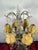 Vintage French Eight-Light Chandelier in Lacquered Wood and Bohemian Crystal, 1940s For Sale - Image 12 of 13