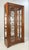 Traditional Late 20th Century Hickory White Lighted Glass Cabinet With Mirrored Back & Fretwork Doors For Sale - Image 3 of 12