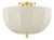 Mitzi Meshelle 13.5 in. 1 Light Flush Mount in Aged Brass Finish For Sale