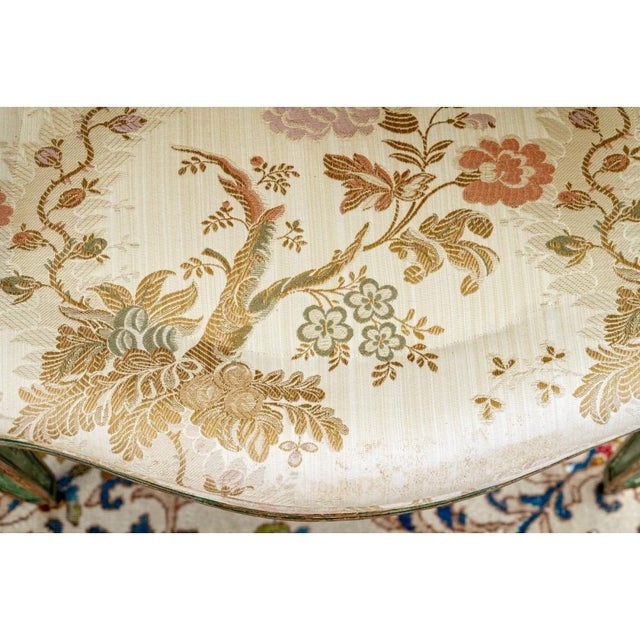 Extraordinary Pair of Antique French Louis XVI Style Painted Armchairs For Sale In New York - Image 6 of 13