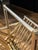 Brass Mid Century Folding Solid Brass Hollywood Regency Magazine Rack For Sale - Image 8 of 10