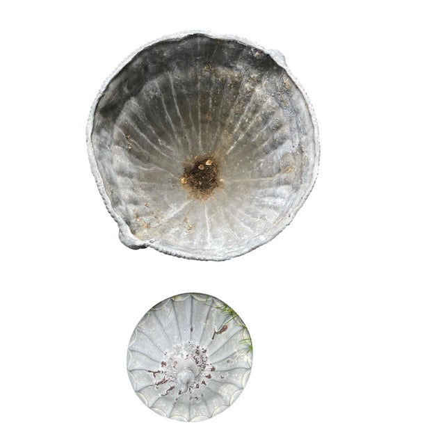 19th Century English Classical Lead Garden Urns with Covers Grey - A Pair For Sale - Image 9 of 18