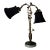 1960s Italian Hollywood Regency Gilt Tole and Porcelain Flowers Desk Lamp/ Sold For Sale