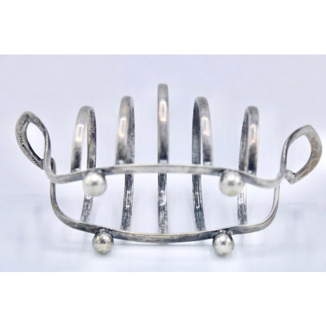 Vintage English Silver Plate Toast Rack / Letter Holder For Sale In Tulsa - Image 6 of 9