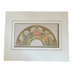 Eventail, French Art Nouveau Design by Maurice Duflo