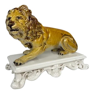 Mid-Century Italian Pottery Lion