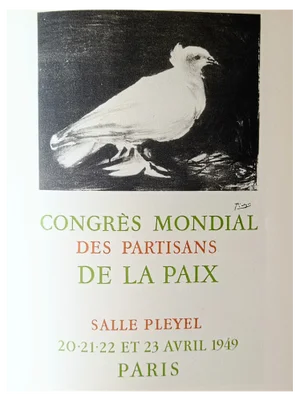 Pablo Picasso, World Congress of Partisans of Peace 1949, Original Lithograph