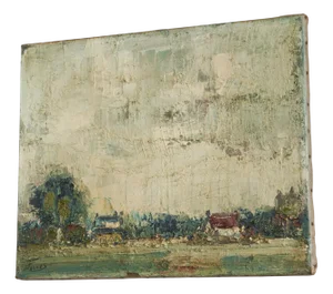 Dutch Landscape, Oil on Canvas, 1940s