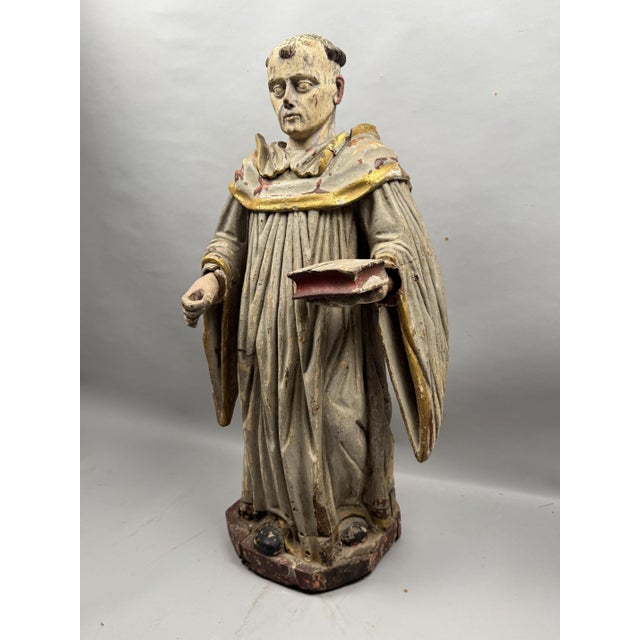 Saint Dominic, 18th Century, Oak For Sale - Image 12 of 12