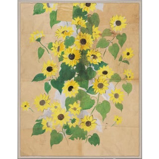 Sunflowers Art Print in Acrylic Box Frame by Paule Marrot For Sale