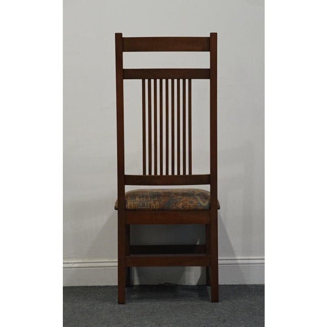 Canal Dover Solid Quarter Sawn Oak Contemporary Mission Style Dining Side Chair For Sale In Kansas City - Image 6 of 9