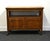 Davis Cabinet Co. Solid Walnut Italian Provincial 80" Flip Top Server Buffet For Sale - Image 9 of 12