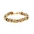 A Byzantine-style bracelet crafted in 18k gold. This piece features intricate interlocking links, showcasing a tri-color...