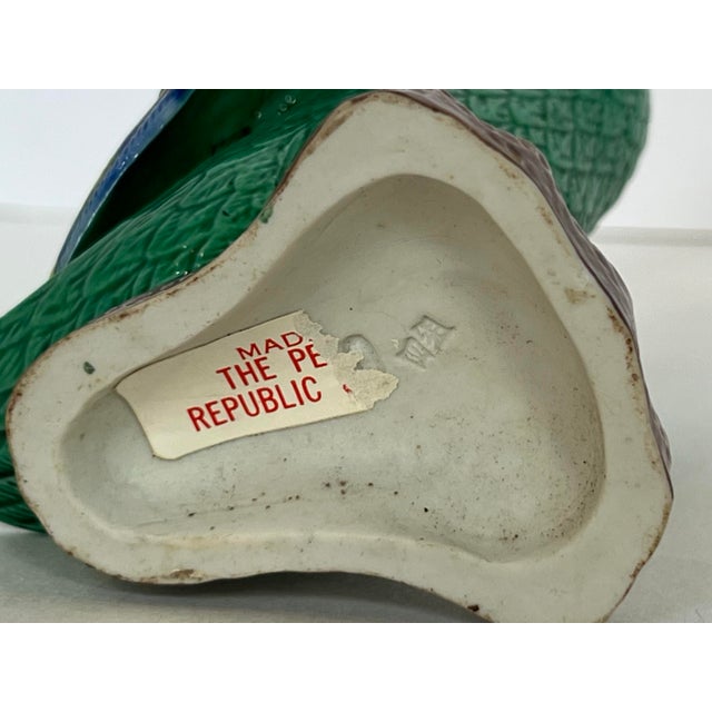 Vintage Republic of China Mandarin Pottery Duck Figurine For Sale - Image 12 of 12