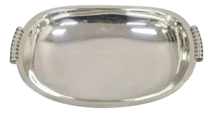 Mid Century Danish Modern Cohr Alta Epns 32362 Silver Plated Serving Bowl Dish