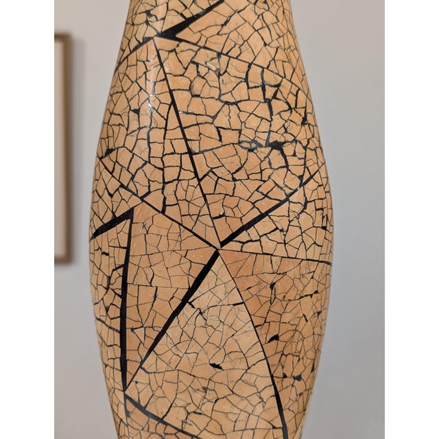 R & Y Augousti Style Eggshell Lacquer Tall Sculptural Spindle Vase For Sale - Image 9 of 11