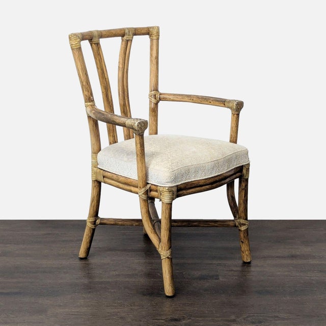 2010s Set of Ten McGuire Bamboo Dining Chairs For Sale - Image 5 of 18