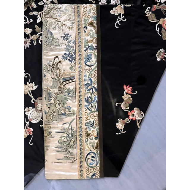 Frame Antique Chinese Embroidered Robe Qing Dynasty For Sale - Image 16 of 16