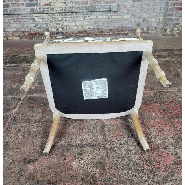 Gina Berschneider Faux Bamboo Tub Arm Chair For Sale - Image 10 of 10