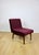 Vintage Loft Armchair in Burgundy Wine Velvet, 1970s For Sale - Image 11 of 12