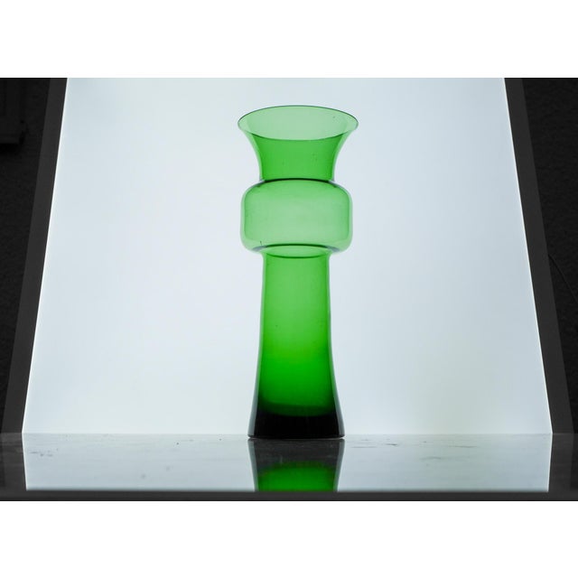 Large Green Tang-Li Vase by Morales Schildt for Kosta For Sale - Image 12 of 17