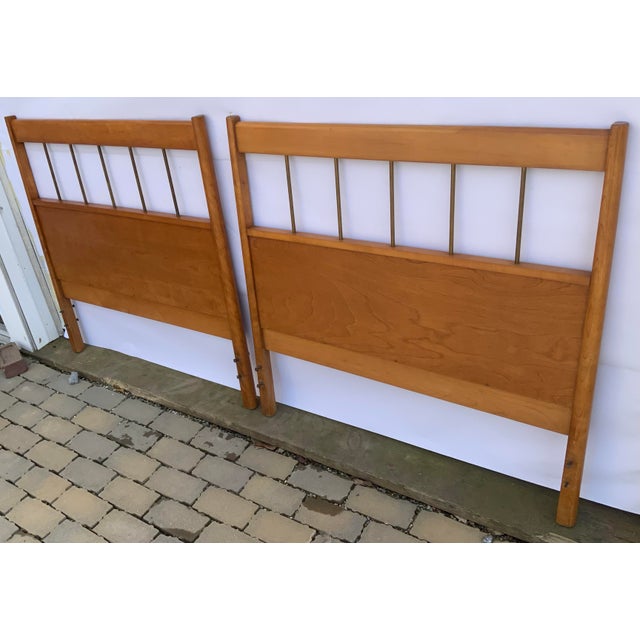 Mid-Century Modern Pair of Midcentury Twin Headboards Planner Group by Paul McCobb For Sale - Image 3 of 11